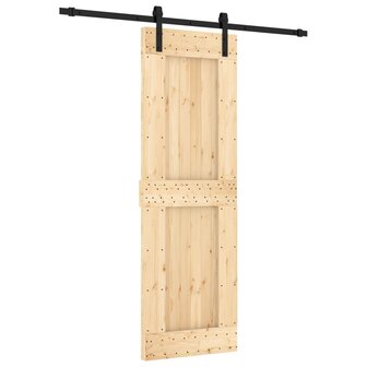 Schuifdeur met beslag 70x210 cm massief grenenhout 2
