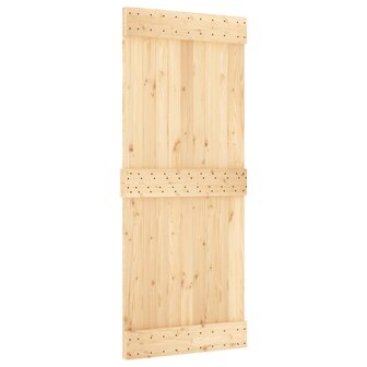 Schuifdeur met beslag 85x210 cm massief grenenhout 3