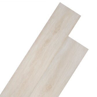 Vloerplanken zelfklevend 5,02 m&sup2; 2 mm PVC klassiek wit eiken 1
