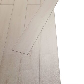 Vloerplanken zelfklevend 5,02 m&sup2; 2 mm PVC klassiek wit eiken 3