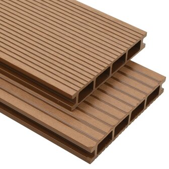 Terrasplanken HKC met accessoires 10 m&sup2; 4 m teak  1