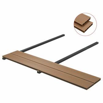 Terrasplanken HKC met accessoires 10 m&sup2; 4 m teak  3