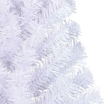 Kunstkerstboom met standaard half 150 cm PVC wit 7