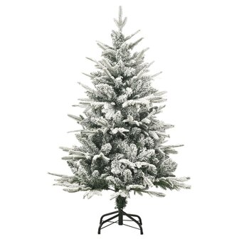 Kunstkerstboom met sneeuw 120 cm PVC en PE groen 2