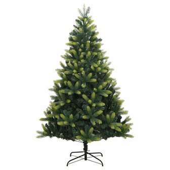 Kunstkerstboom met scharnieren en standaard 120 cm 2