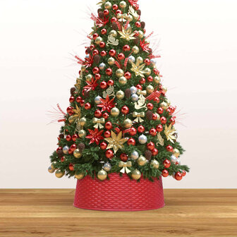 Kerstboomrok &Oslash;65x19,5 cm rood 3