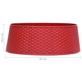 Kerstboomrok &Oslash;65x19,5 cm rood 7