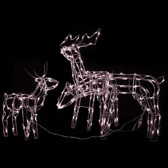 3-delige Kerstverlichting rendieren 229 LED&amp;apos;s 3