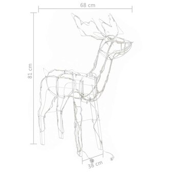 3-delige Kerstverlichting rendieren 229 LED&amp;apos;s 8