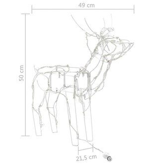 3-delige Kerstverlichting rendieren 229 LED&amp;apos;s 9
