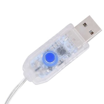 Kerstrendieren 2 st 80 LED&amp;apos;s acryl warmwit 5