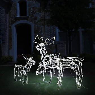 3-delige Kerstverlichting rendieren 229 LED&amp;apos;s 1