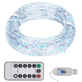 Lichtslinger met 300 LED&amp;apos;s 30 m koudwit 1