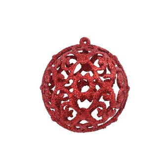 100-delige Kerstballenset 3/4/6 cm rood 3