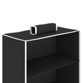 Kledingorganisers hangend 2 st met 6 schappen stof 7