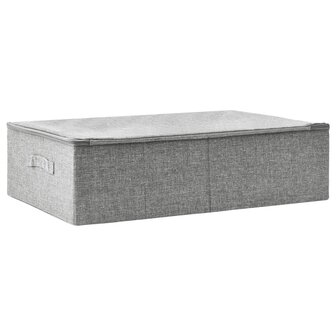 Opbergbox 70x40x18 cm stof grijs 2