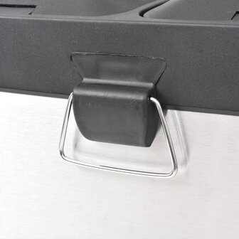Pedaalemmer voor recycling 36 L roestvrij staal 4