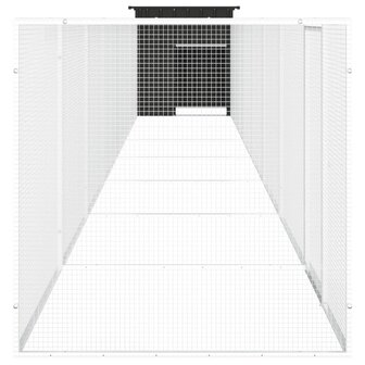 Kippenhok 800x91x100 cm gegalvaniseerd staal antracietkleurig 4