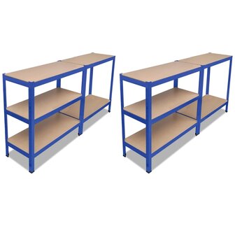 Opbergrekken 2 st blauw 2