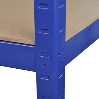Opbergrekken 2 st blauw 4