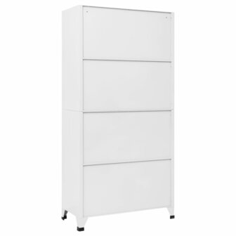 Lockerkast met 18 vakken 90x40x180 cm metaal  5