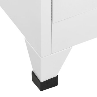 Lockerkast met 18 vakken 90x40x180 cm metaal  6