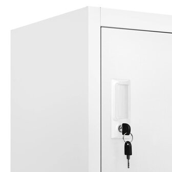 Lockerkast met 18 vakken 90x40x180 cm metaal  7