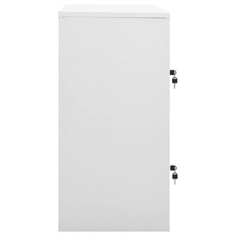 Lockerkast 90x45x92,5 cm staal lichtgrijs 3