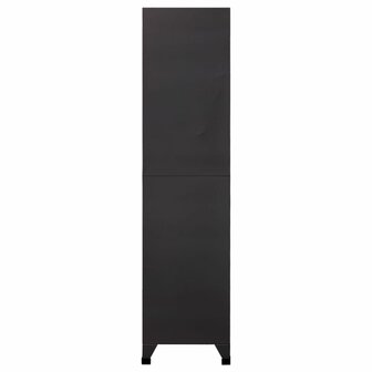 Lockerkast 90x40x180 cm staal antracietkleurig 4