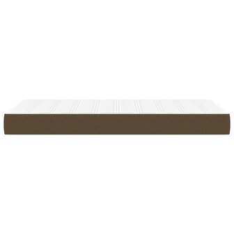 Pocketveringmatras 80x200x20 cm stof donkerbruin 4