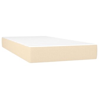 Pocketveringmatras 100x200x20 cm stof cr&egrave;mekleurig 2