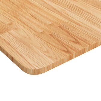 Wastafelblad 60x40x1,5cm behandeld massief hout lichtbruin 3