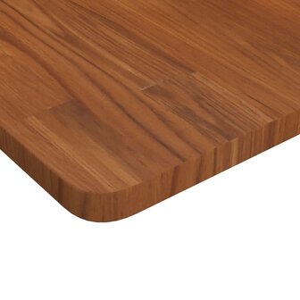 Wastafelblad 80x40x2,5cm behandeld massief hout donkerbruin 3