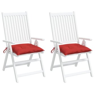Palletkussens 2 st 50x50x7 cm oxford stof rood 4