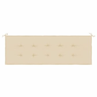 Tuinbankkussen 150x50x3 cm oxford stof beige 4