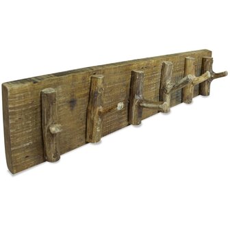 Kapstok 60x15 cm gemengd gerecycled hout 1