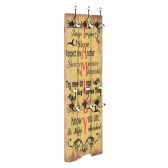 Wandkapstok met 6 haken FAMILY 120x40 cm  1