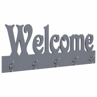 Wandkapstok WELCOME 74x29,5 cm grijs 1