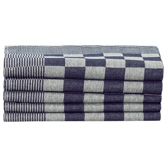 50-delige Keukendoekenset katoen blauw en wit 5