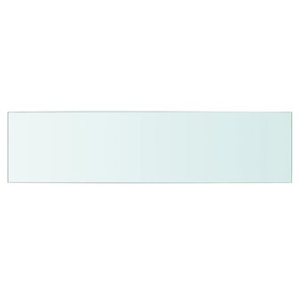 Wandschap transparant 60x15 cm glas 2
