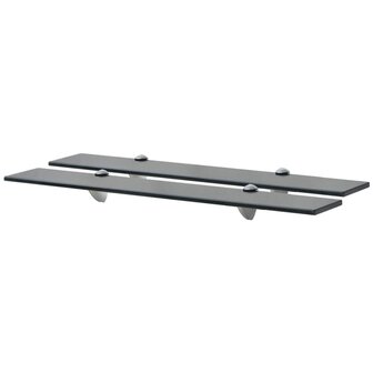 Schappen zwevend 2 st 70x10 cm 8 mm glas 1
