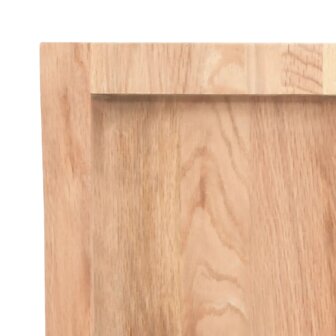 Wandschap 120x60x(2-4)cm behandeld massief eikenhout lichtbruin 7