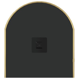 Wandspiegel 70x30 cm ovaal goudkleurig 5