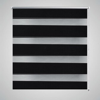 Duo Rolgordijn 80x150cm Zwart 1