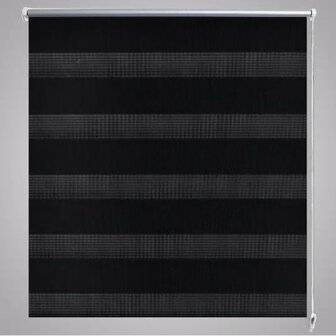 Duo Rolgordijn 80x150cm Zwart 4