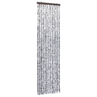 Vliegengordijn 56x185 cm chenille bruin en beige 2