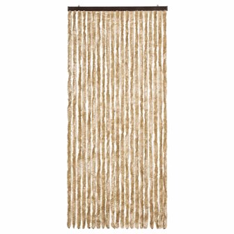 Vliegengordijn 90x220 cm chenille beige 3