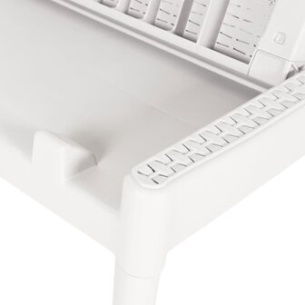Ligbed 186x60x29 cm polypropeen wit 8