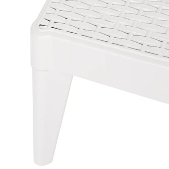 Ligbed 186x60x29 cm polypropeen wit 9