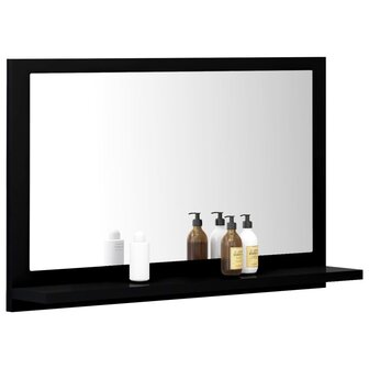 Badkamerspiegel 60x10,5x37 cm bewerkt hout zwart 4